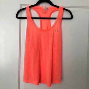 Under Armour Workout Tank Neon Orange Size M